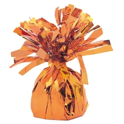 SALE Gewicht für Heliumballon / Folienballon mit Folienfransen, Gewicht: ca. 175 g, Farbe: Orange