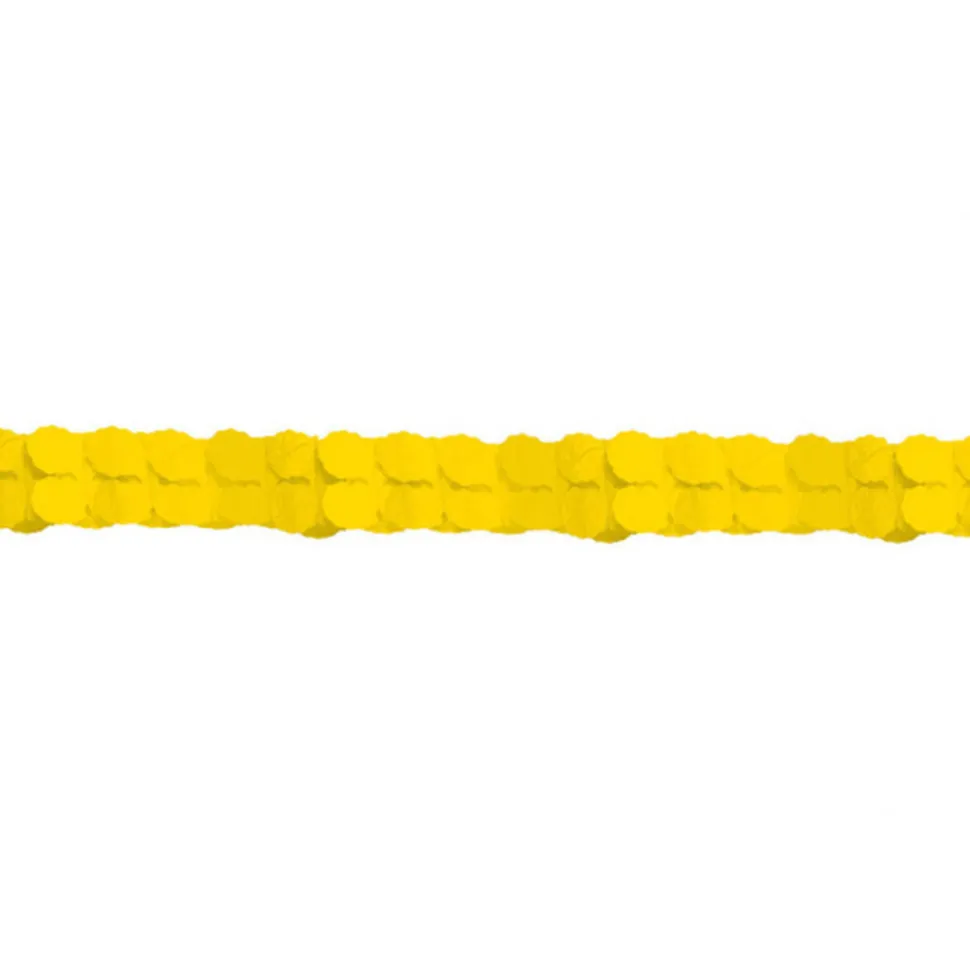 SALE Girlande aus Papier, gelb, 365 cm
