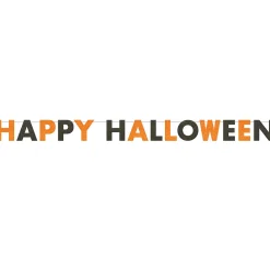 SALE Girlande Happy Halloween, glitzernd, 274 cm