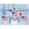 SALE Girlanden-Set USA spiralförmig, 12 Stk.