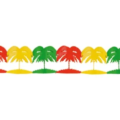 SALE Girlande Palmen bunt, 3 m