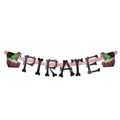 SALE Girlande PIRATE, Totenkopfinsel, 165 cm
