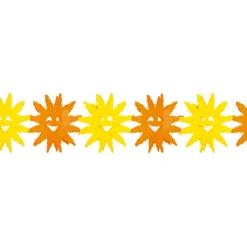 SALE Girlande Sonne gelb/orange, 3 m