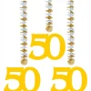 SALE Girlande 50 Spiralförmig, gold, 3 Stk.