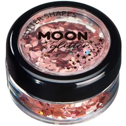SALE Glitzer-Schminkstreu holographische Formen, 3g, rose-gold