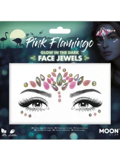SALE Glitzersteine fürs Gesicht, Pink Flamingo, Nachtleuchtend, Pinktöne