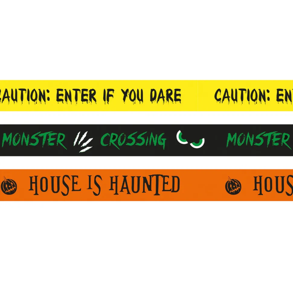 SALE Halloween Absperrband, sortiert, 1 Stück á 6 m