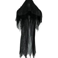 SALE Halloween-Deko Buckel-Hexe mit Licht-, Sound- und Bewegungseffekt, 120cm