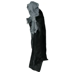 SALE Halloween-Deko-Figur Fetzenskelett mit Licht-, Sound- und Bewegungseffekt, 90cm