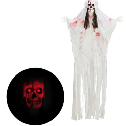 SALE Halloween-Deko-Figur SKELETT BRAUT, blinkend, Größe ca. 170 cm