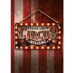SALE Halloween-Deko Holz-Schild Horror-Zirkus, ca. 35x20cm