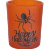 SALE Halloween-Deko Windlicht / Glas, 3 Stück, ca. 6x5cm