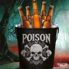 SALE Halloween-Eimer Poison-Skull, aus Blech, ca. 19x23cm