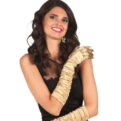 SALE Handschuhe Hollywood, ca. 50 cm, gold