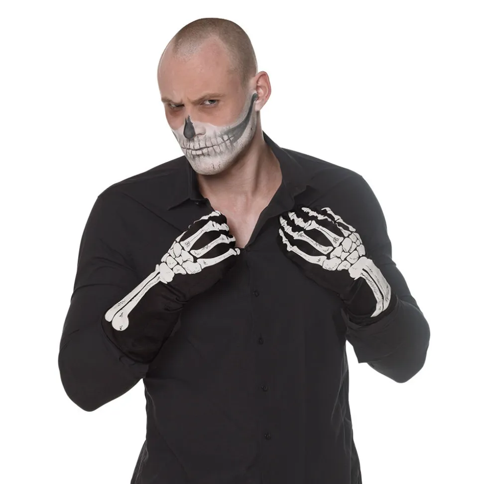 SALE Handschuhe Skelettknochen, lang