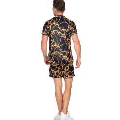 SALE Herren-Kostüm Festival-Set schwarz-gold, Gr. S
