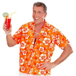 SALE Herren-Kostüm Hawaiihemd, orange, Gr.XL
