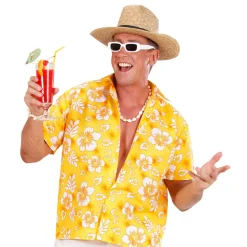 SALE Herren-Kostüm Hawaiihemd, gelb, Gr. M-L