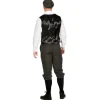 SALE Herren-Kostüm wilde 20er Arthur, grau, Gr. 46 - Set mit Hose, Weste und Mütze