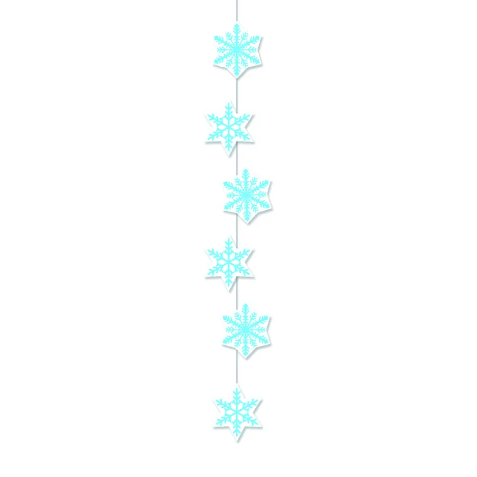 SALE Hänge-Girlande Schneeflocken, 108 cm