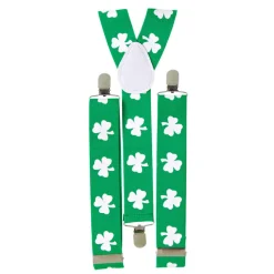 SALE Hosenträger mit Klee, St. Patrick