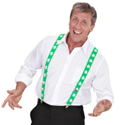 SALE Hosenträger mit Klee, St. Patrick