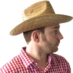 SALE Hut Cowboy Dallas aus Stroh, Einheitsgröße