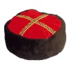 SALE Hut Kosake, rot/schwarz, Kopfweite 57