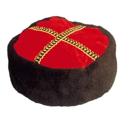 SALE Hut Kosake, rot/schwarz, Kopfweite 57