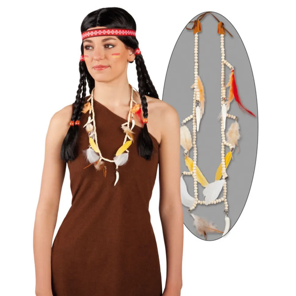 SALE Kette Indianerin Kleine Feder
