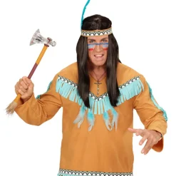 SALE Kette Indianer, mit Totem und Topas-Stein