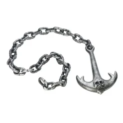 SALE Kette mit Anker in Metalloptik, ca. 180cm