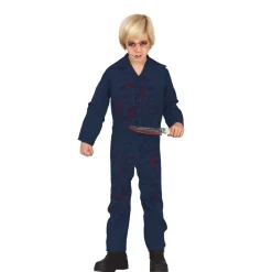 SALE Kinder-Kostüm Blauer Killer-Overall, 5-6 Jahre