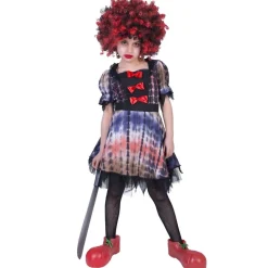 SALE Kinder-Kostüm Horror-Clown Luna, Kleid, Gr. 104-116