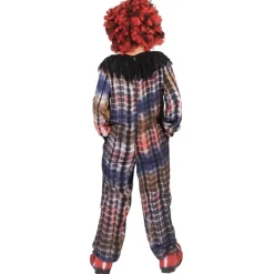 SALE Kinder-Kostüm Horror-Clown Pepe, Jumpsuit mit Kragen, Gr. 104-116