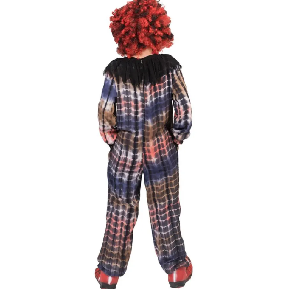 SALE Kinder-Kostüm Horror-Clown Pepe, Jumpsuit mit Kragen, Gr. 104-116