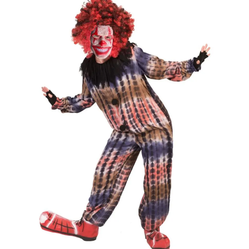 SALE Kinder-Kostüm Horror-Clown Pepe, Jumpsuit mit Kragen, Gr. 104-116