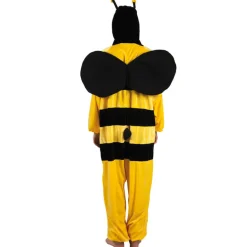 SALE Kinder-Kostüm Overall Biene, Gr. M bis 140cm Körpergröße - Plüschkostüm, Tierkostüm