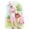 SALE Kinder-Kostüm Overall Kaninchen, Gr. M bis 140cm Körpergröße - Plüschkostüm, Tierkostüm