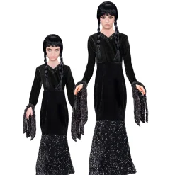 SALE Kinder-Kostüm Schwarzes Halloweenkleid, Gr. 116