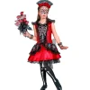 SALE Kinder-Kostüm Tag der Toten, mit Kleid, Handschuhen, Kopfschmuck, Gr. 116