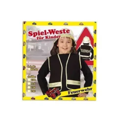 SALE Kinder-Weste Feuerwehr, schwarz, Gr. 140
