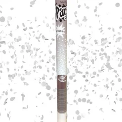 SALE Konfetti-Shooter, Weiß-Flitter, ca. 60 cm