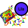 SALE Konfetti Streifen, lila, 250 g