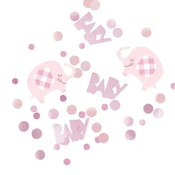 SALE Konfetti Streuteile Babyparty rosa Elefant, 14 g