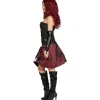 SALE Kostüm Steampunk Reifrock weinrot, Größe 34-36