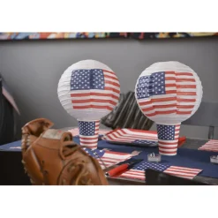 SALE Lampion USA, Ø 20 cm, 2 Stück