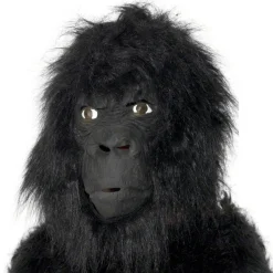 SALE Latexmaske Gorilla, schwarz