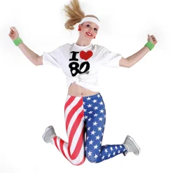 SALE Leggings USA Flag Stars and Stripes, Gr. S-M
