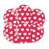 SALE Luftballon Polka Hearts, Rot, 6 Stk.